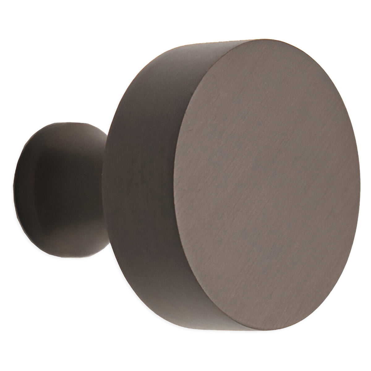 ROUND CUPBOARD KNOB 38x38x38 GUN by Spira Brass
