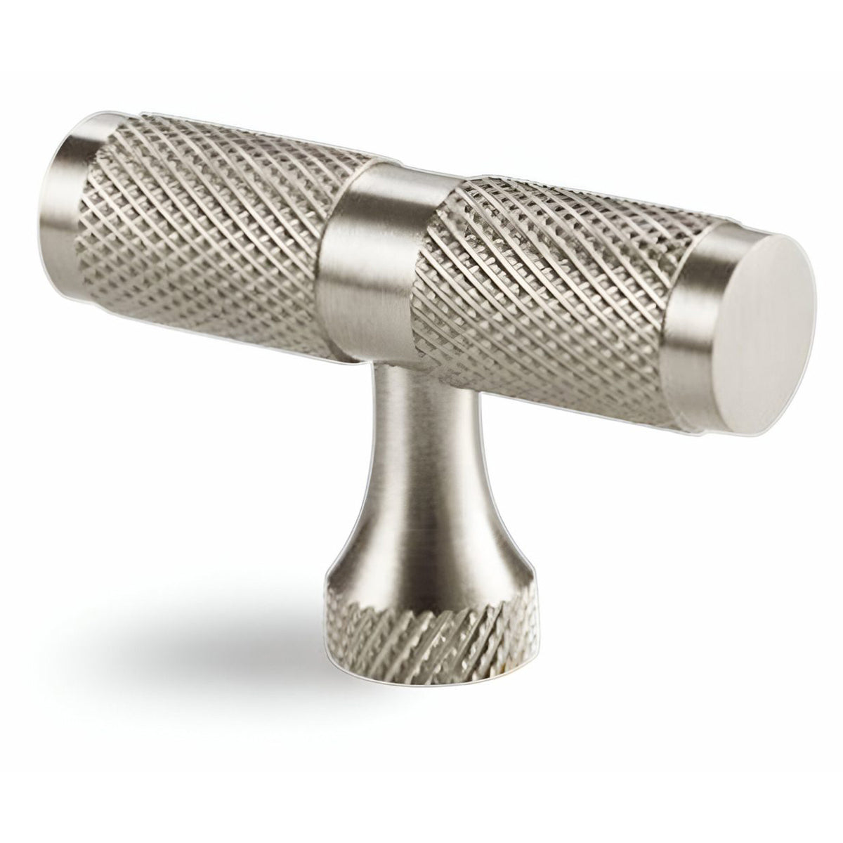KNURLED T BAR CUPBOARD PULL 13x33x50 SSV by Spira Brass