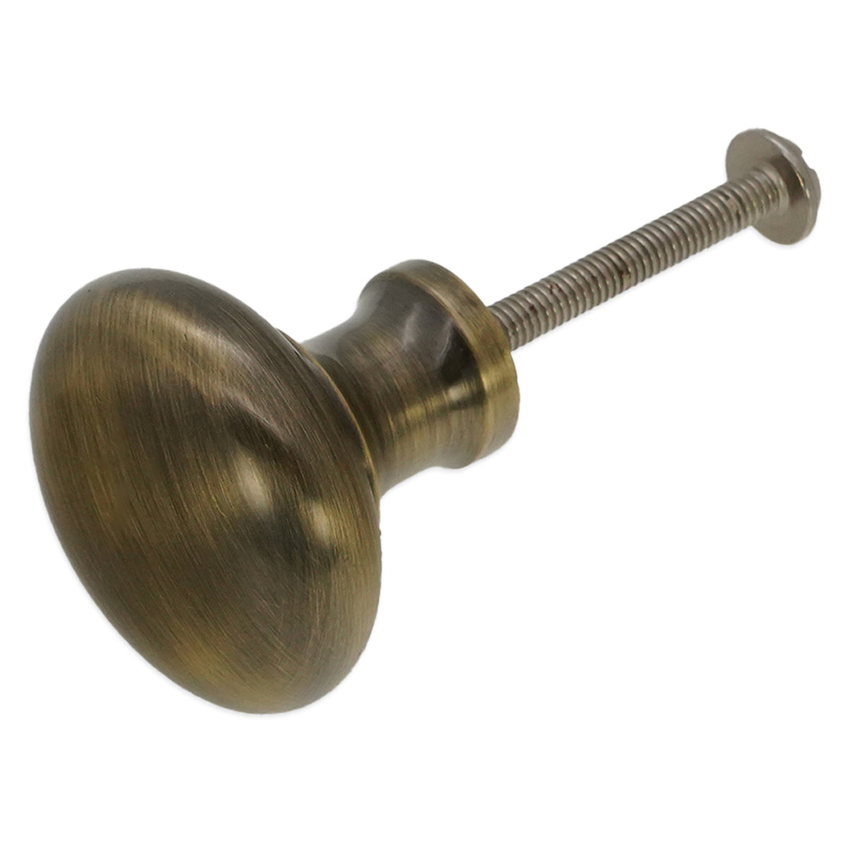 MUSHROOM CUPBOARD KNOB 32x32x32 ABR by Spira Brass