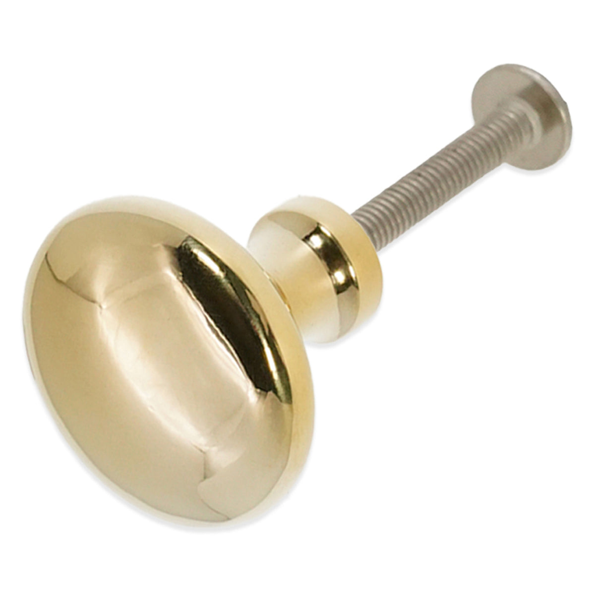 MUSHROOM CUPBOARD KNOB 32x32x32 UPBR by Spira Brass