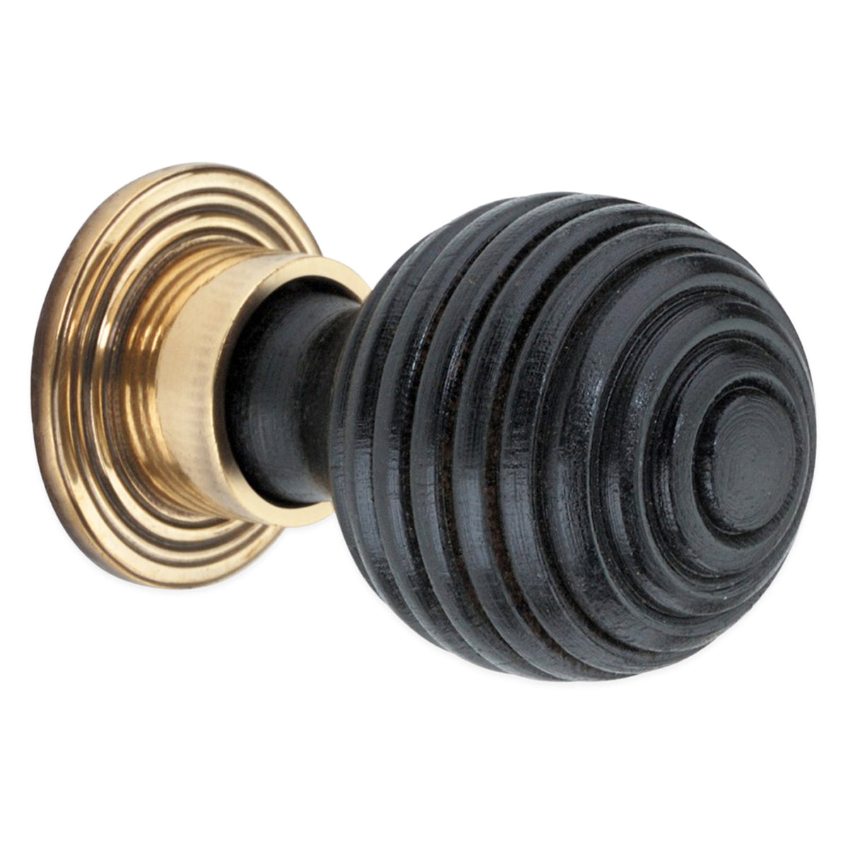 EBONISED PRESTON LARGE CUPBOARD KNOB 31x61x38 AGBR by Spira Brass