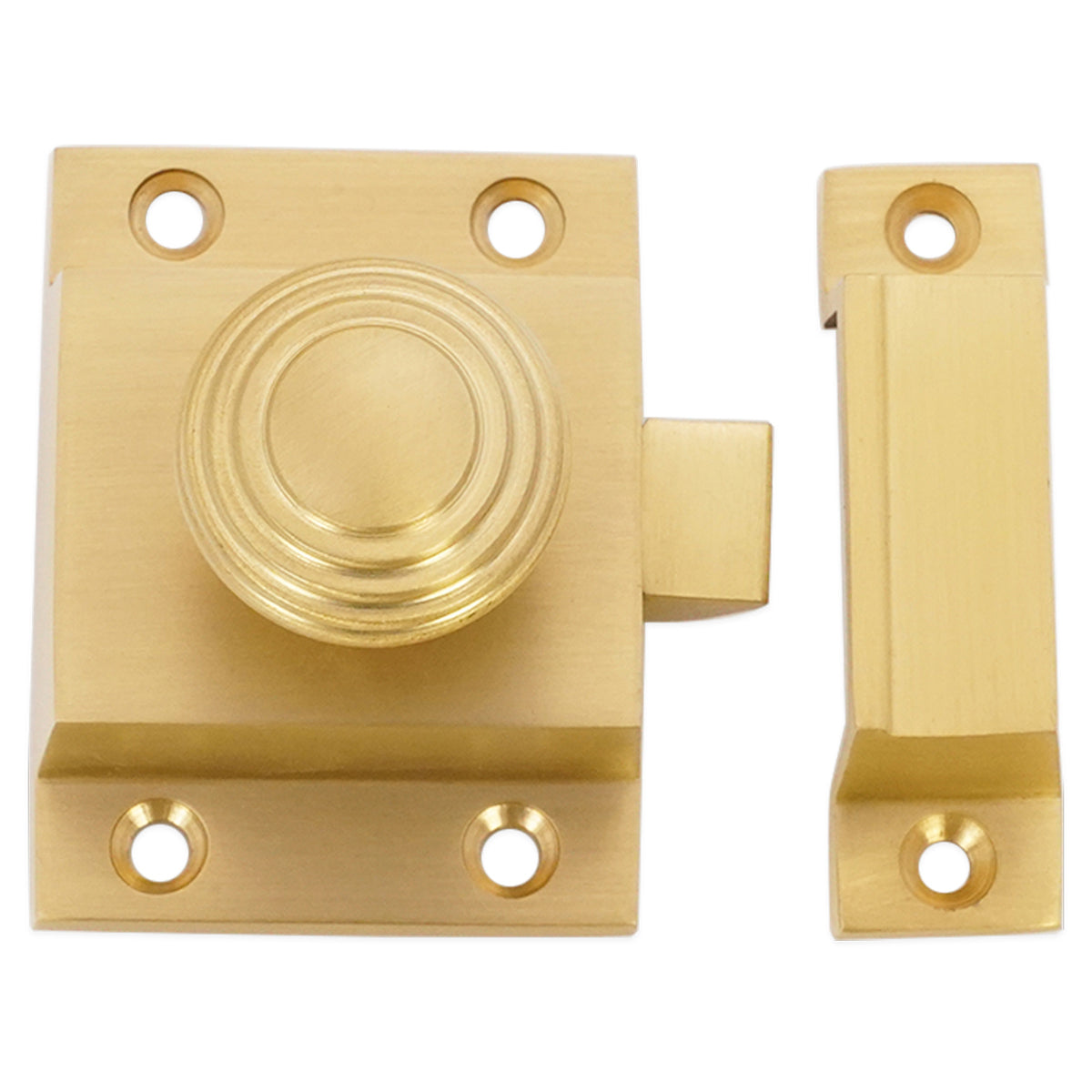 BEEHIVE CUPBOARD CATCH 37x52x40 SBR by Spira Brass