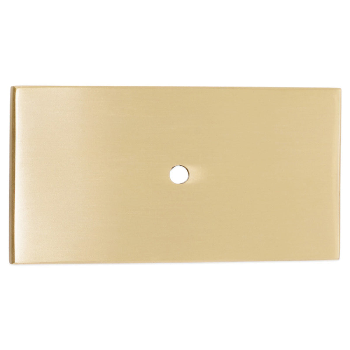 RECTANGLE BACKPLATE FOR CUPBOARD KNOBS 0.2x4x7.5 PBR by Spira Brass
