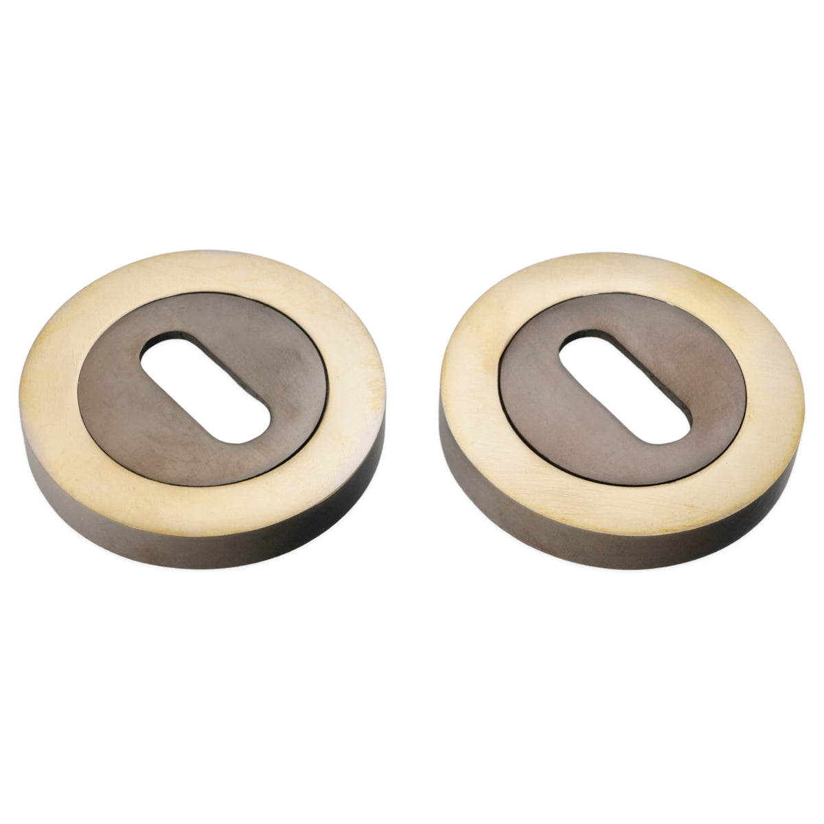 OVAL STANDARD ESCUTCHEON 50x8x50 AGBR by Spira Brass