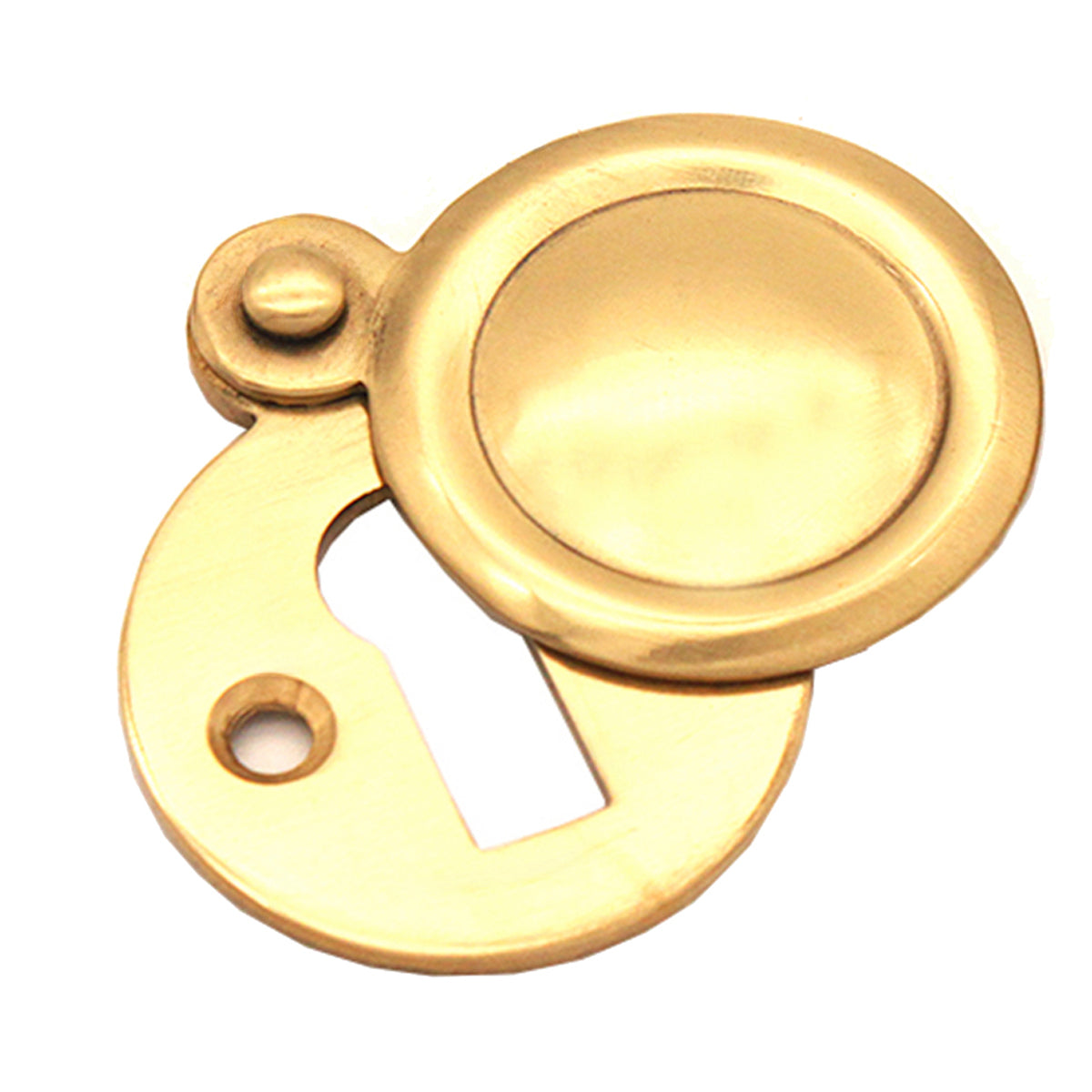 VICTORIAN KEY HOLE COVERED 34x34 PBR by Spira Brass