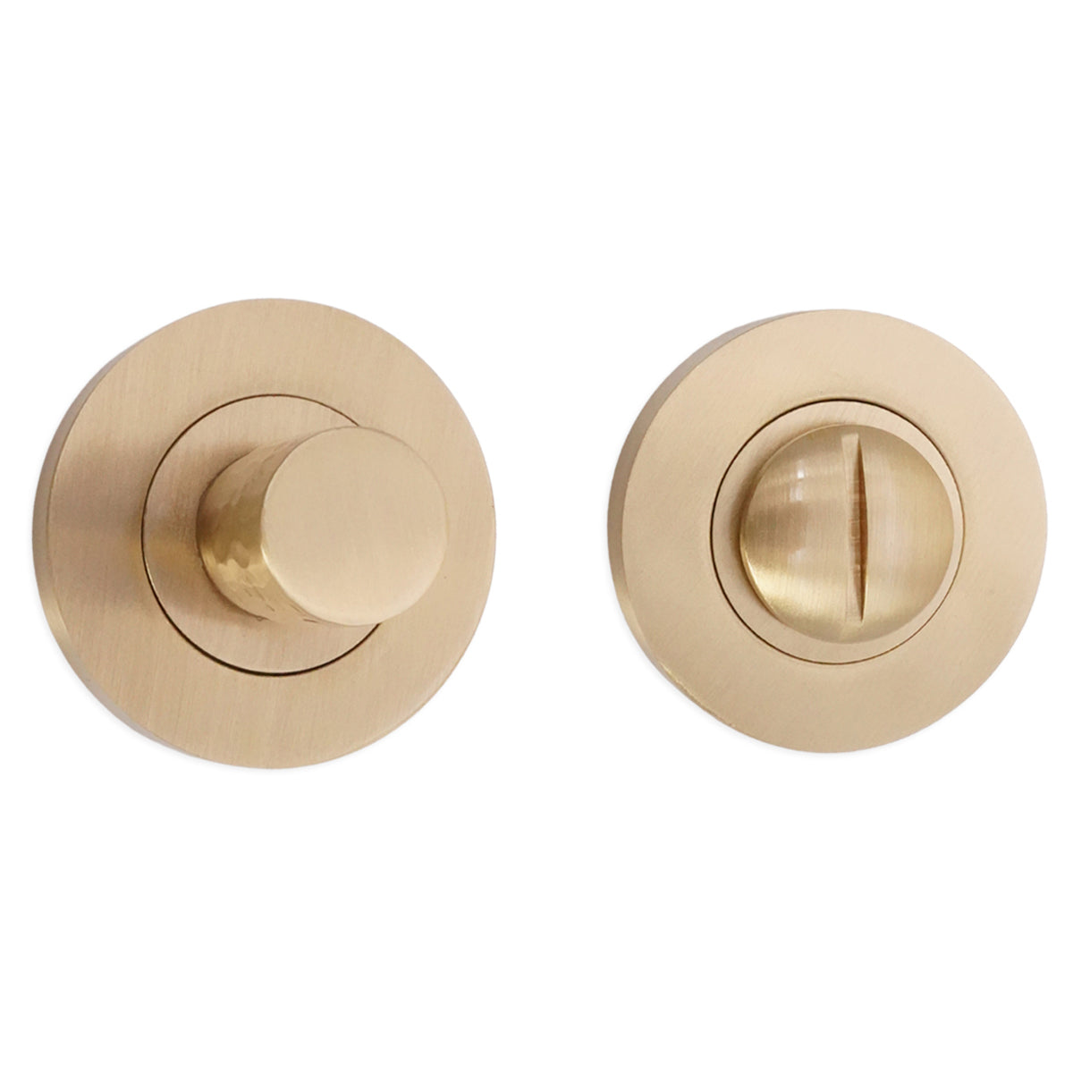 HAMMERED KNURLMOND THUMB TURN & RELEASE 28x50x50 SBR by Spira Brass