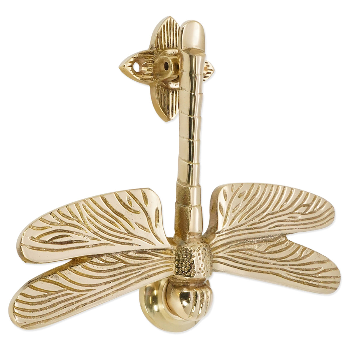 DRAGONFLY DOOR KNOCKER 125x140 PBR by Spira Brass