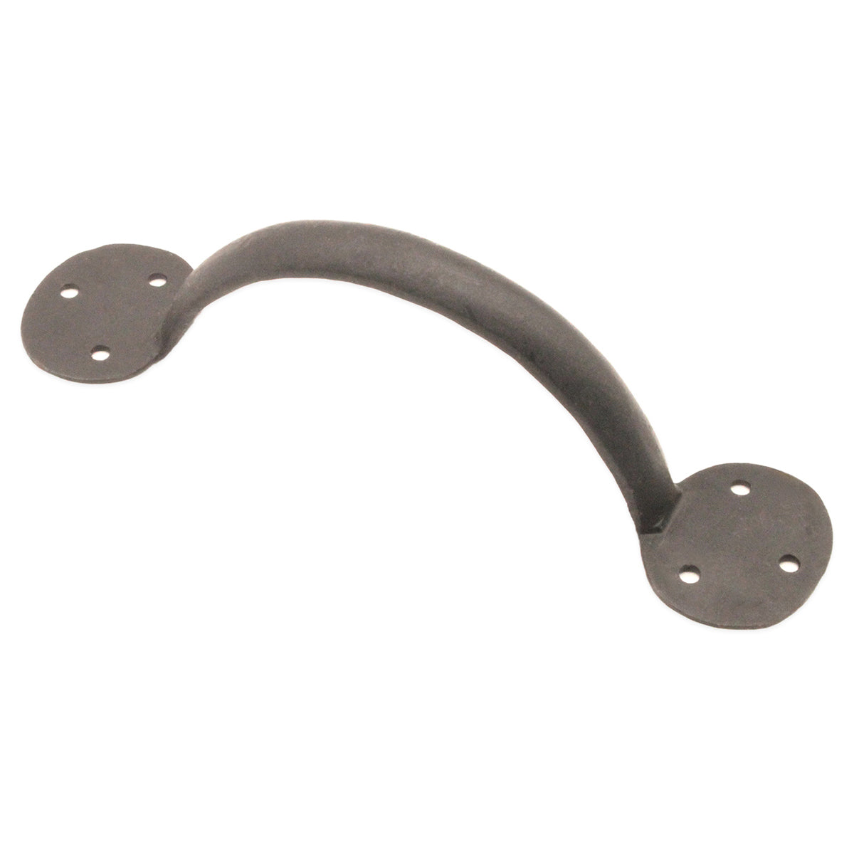 IRON DOOR HANDLE PENNY END 200x55x45 BWX by Spira Brass