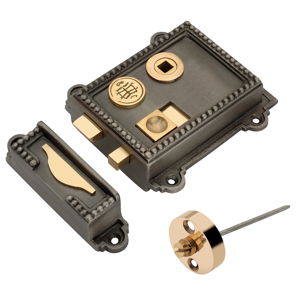 REGENCY RIM LATCH 108x30x115 PEW by Spira Brass