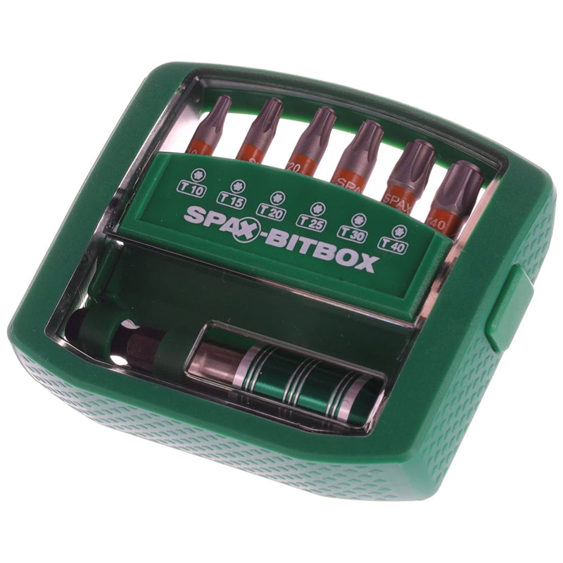 SPAX BIT SET&HOLDER TX T10-T40