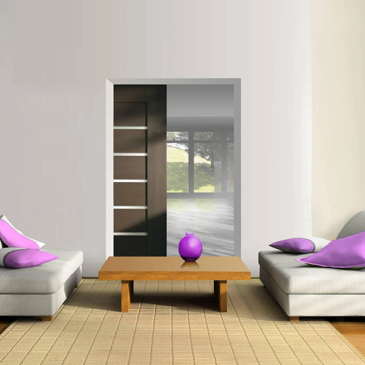 HERKULES120 SLIDE DOOR 1DR 120KG 1500 SLV by ROTHLEY BURN LTD