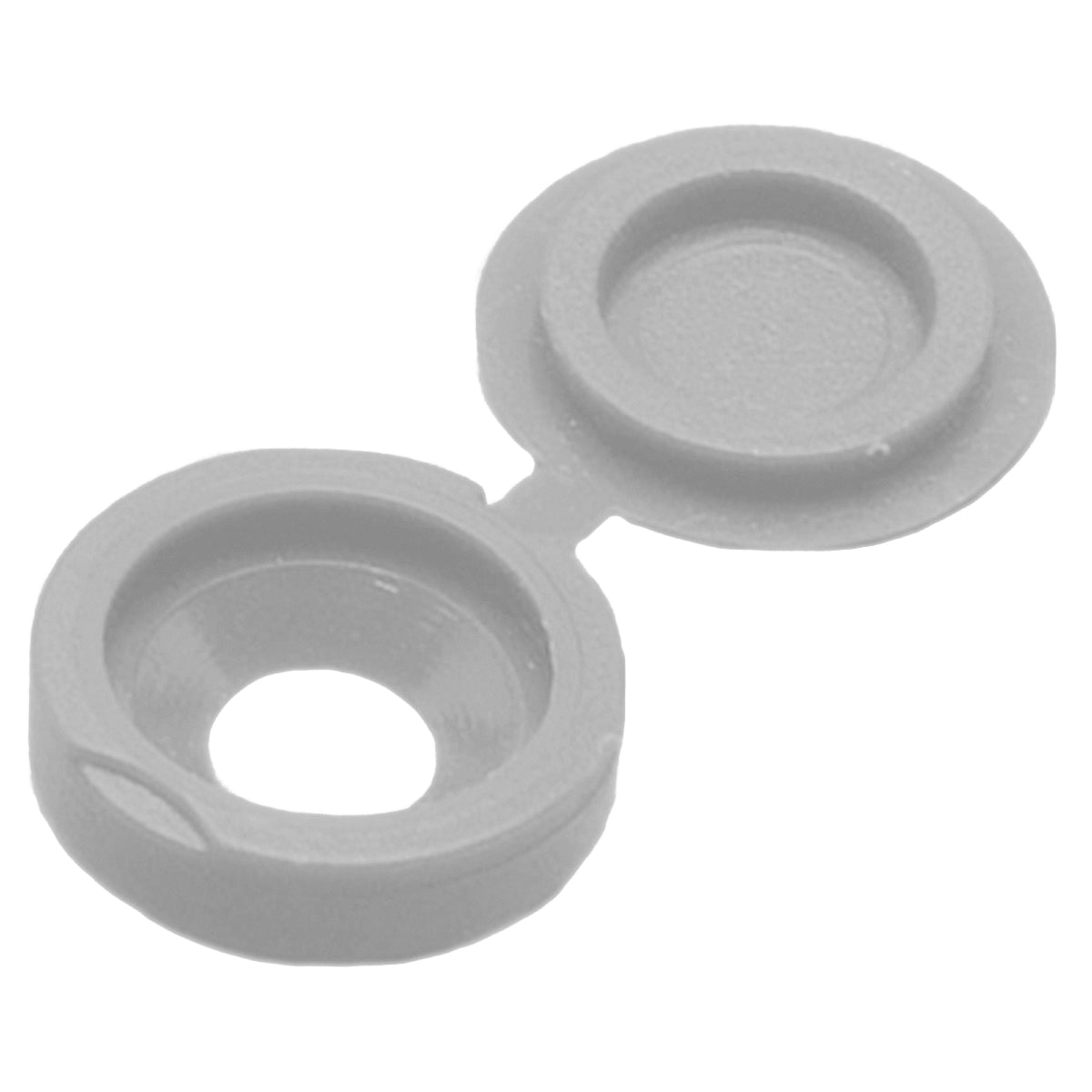 HINGED SCREW CAP SMALL 6-10 LIGHT GREY BX1000