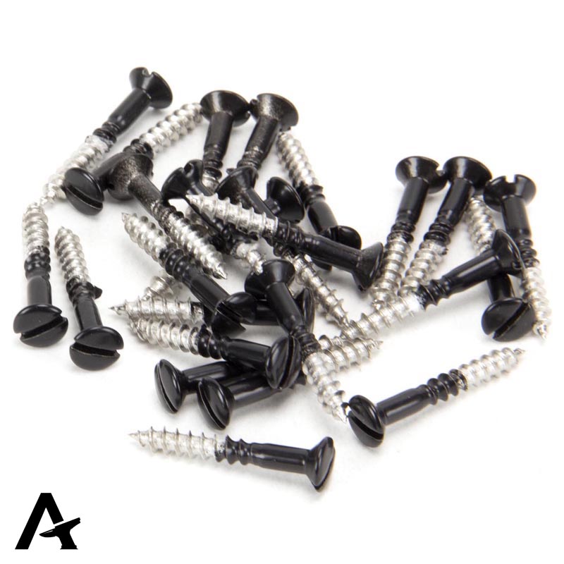 RAISED SCREW HEAD CSK 3.5x25 BLK/STST x25 - 83750 by MARCHES (ANVIL) ARCHITECTURAL HARDWARE