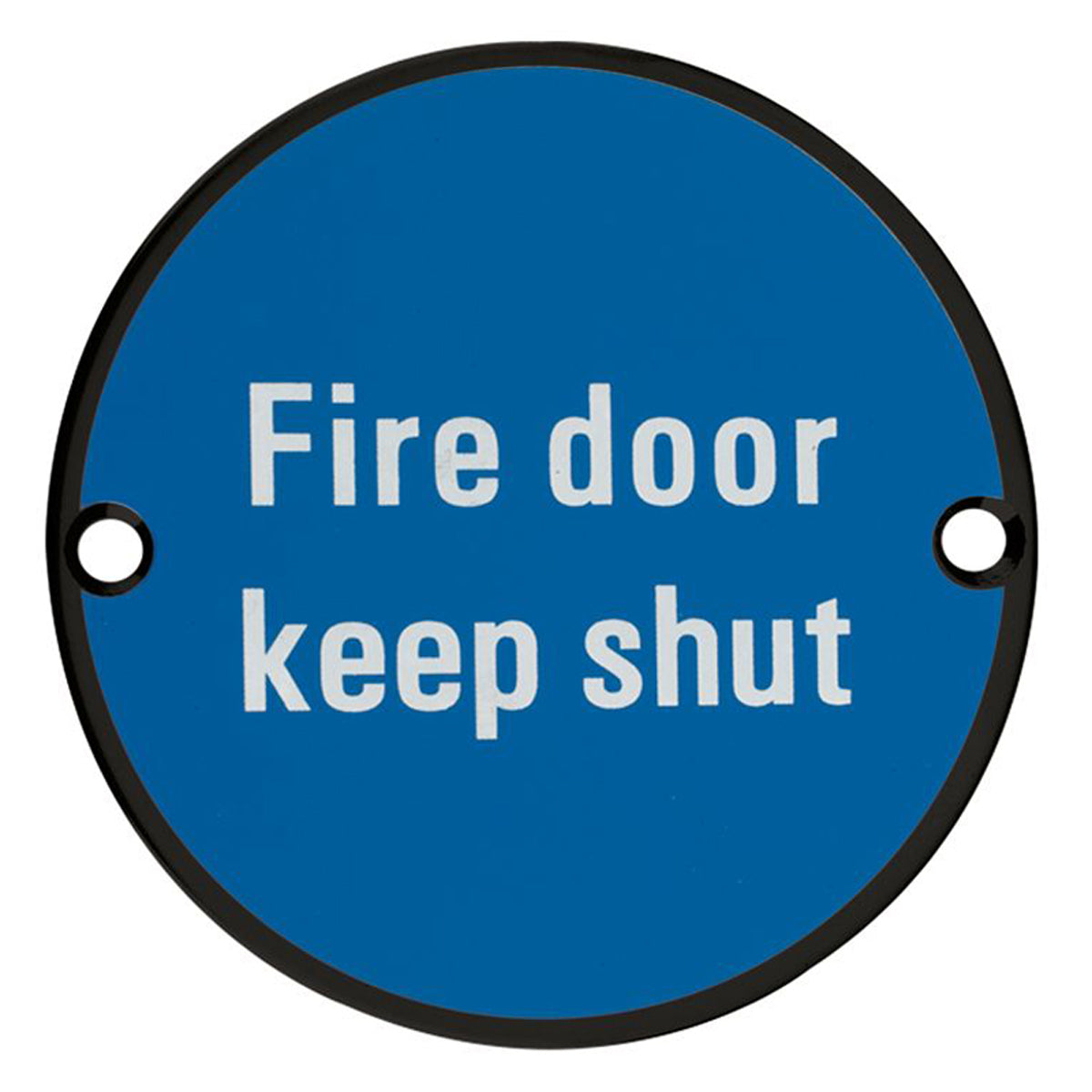 ZSS09-PCB FIRE DOOR KEEP SHUT D76 BLK