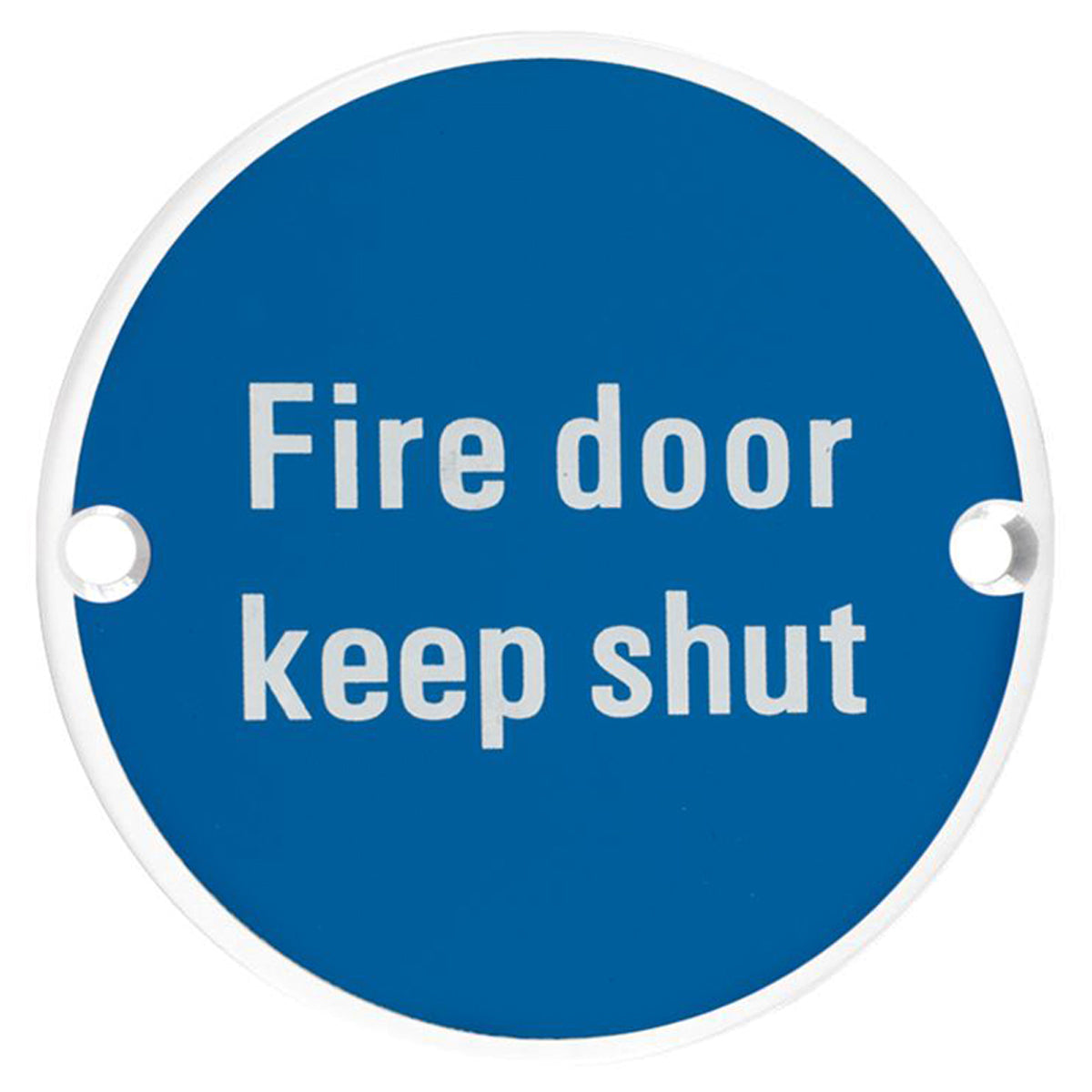 ZSS09-PCW FIRE DOOR KEEP SHUT D76 WHI