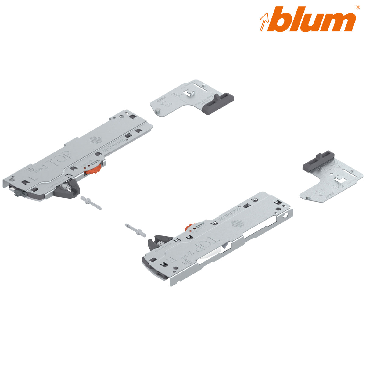 BLUM LEGRABOX/MOVENTO TIP-ON BLUMOTION UNIT L1 350-650 WHI PR