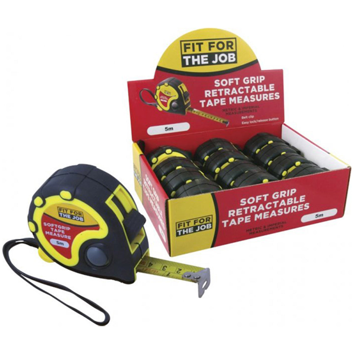 TAPE MEASURE FFTJ 5000 YELLOW/BLACK