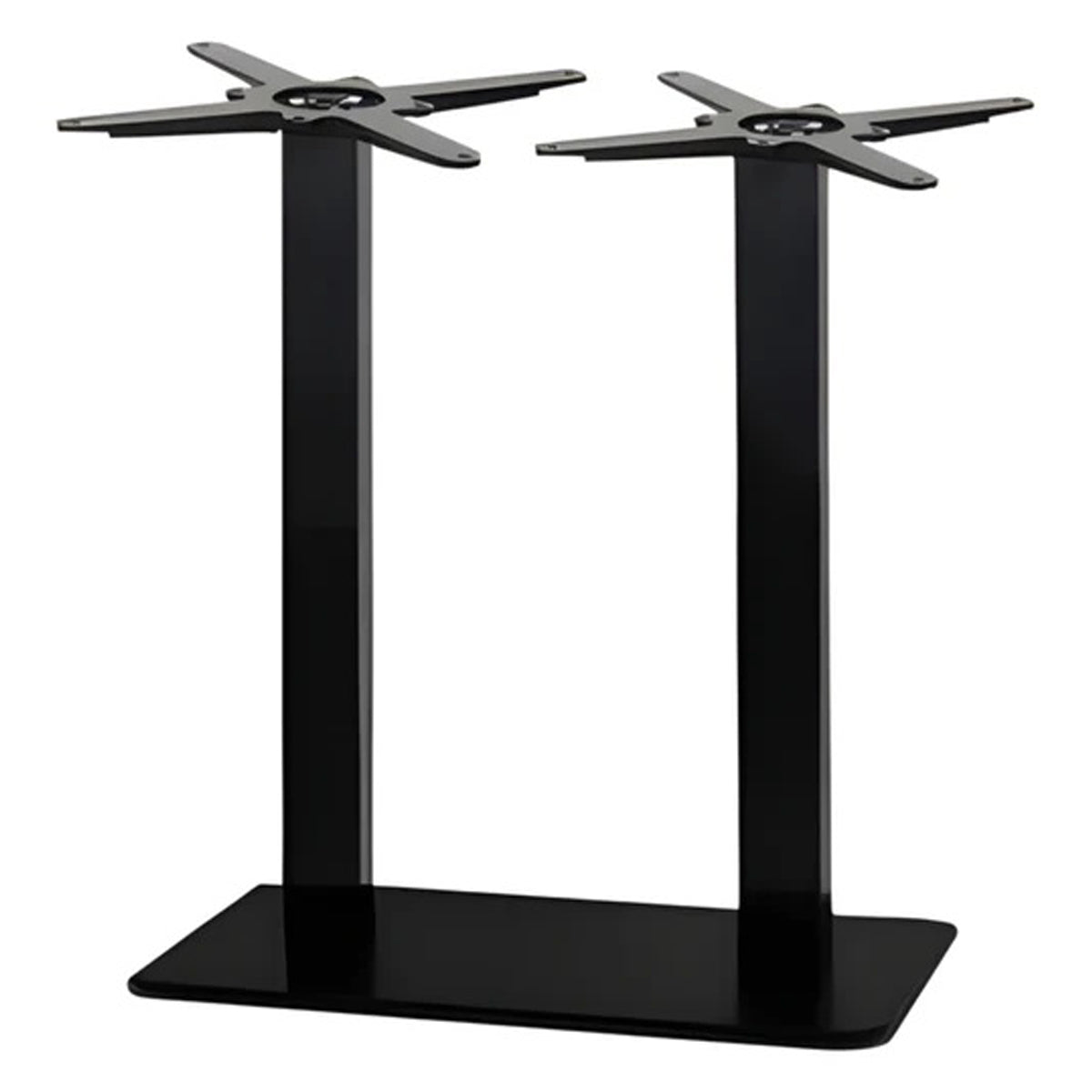 MEGA RECTANGULAR TABLE BASE 750x400 BLK by EUROFIT FURNITURE FITTINGS