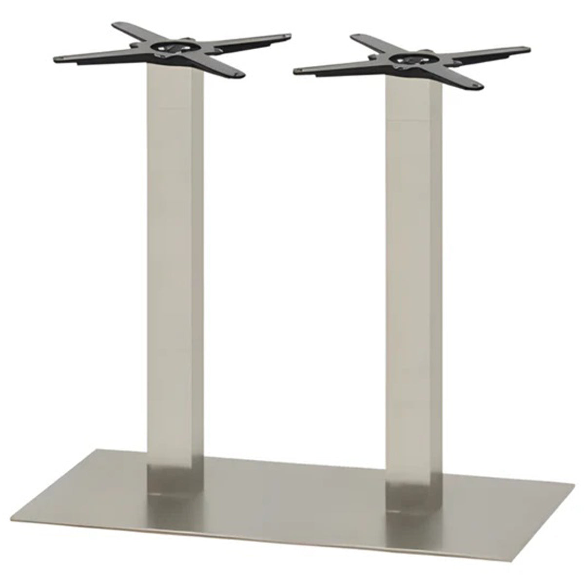 MEGA RECTANGULAR TABLE BASE 750x400 BRSS by EUROFIT FURNITURE FITTINGS