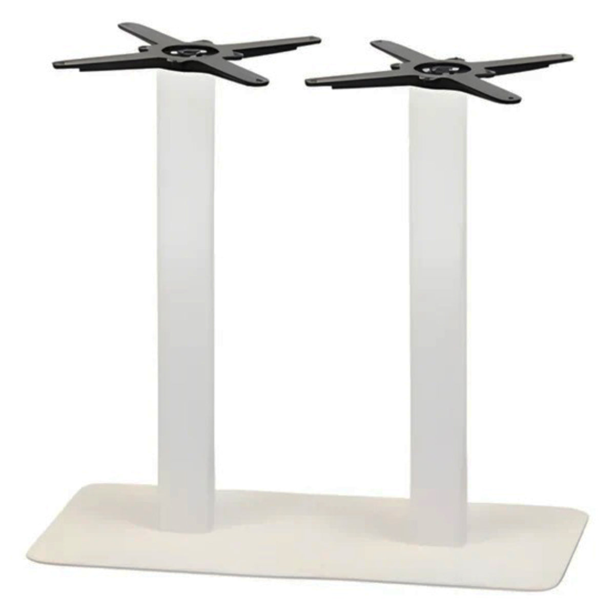 MEGA RECTANGULAR TABLE BASE 750x400 WHI by EUROFIT FURNITURE FITTINGS