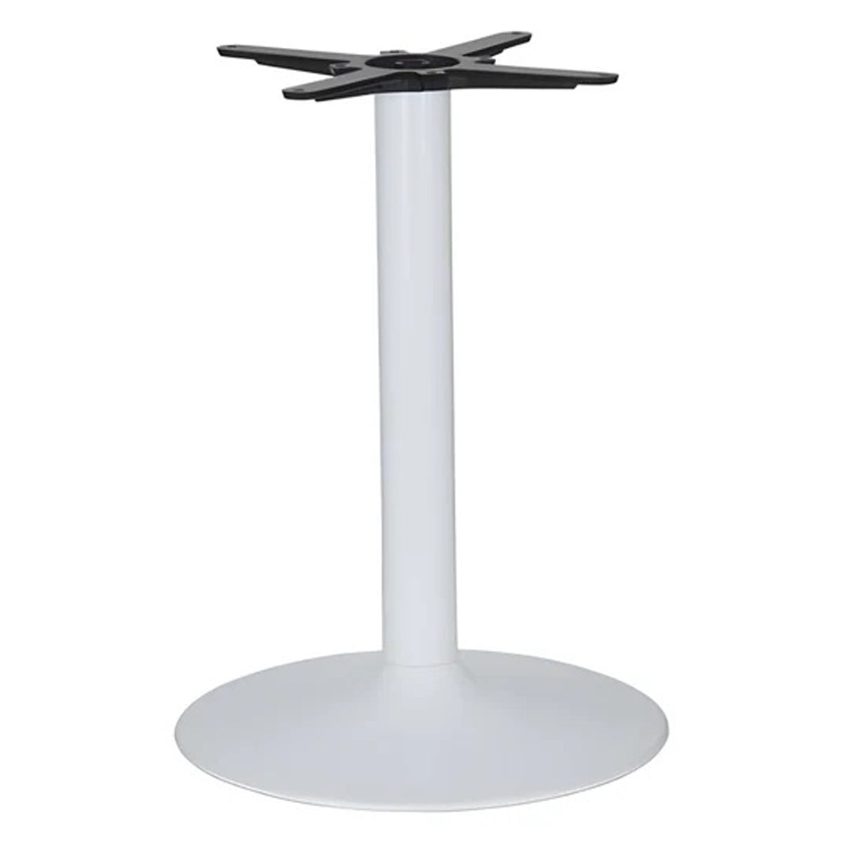 VANCOUVER TRUMPET BASE POSEUR COLUMN 1100 WHI by EUROFIT FURNITURE FITTINGS