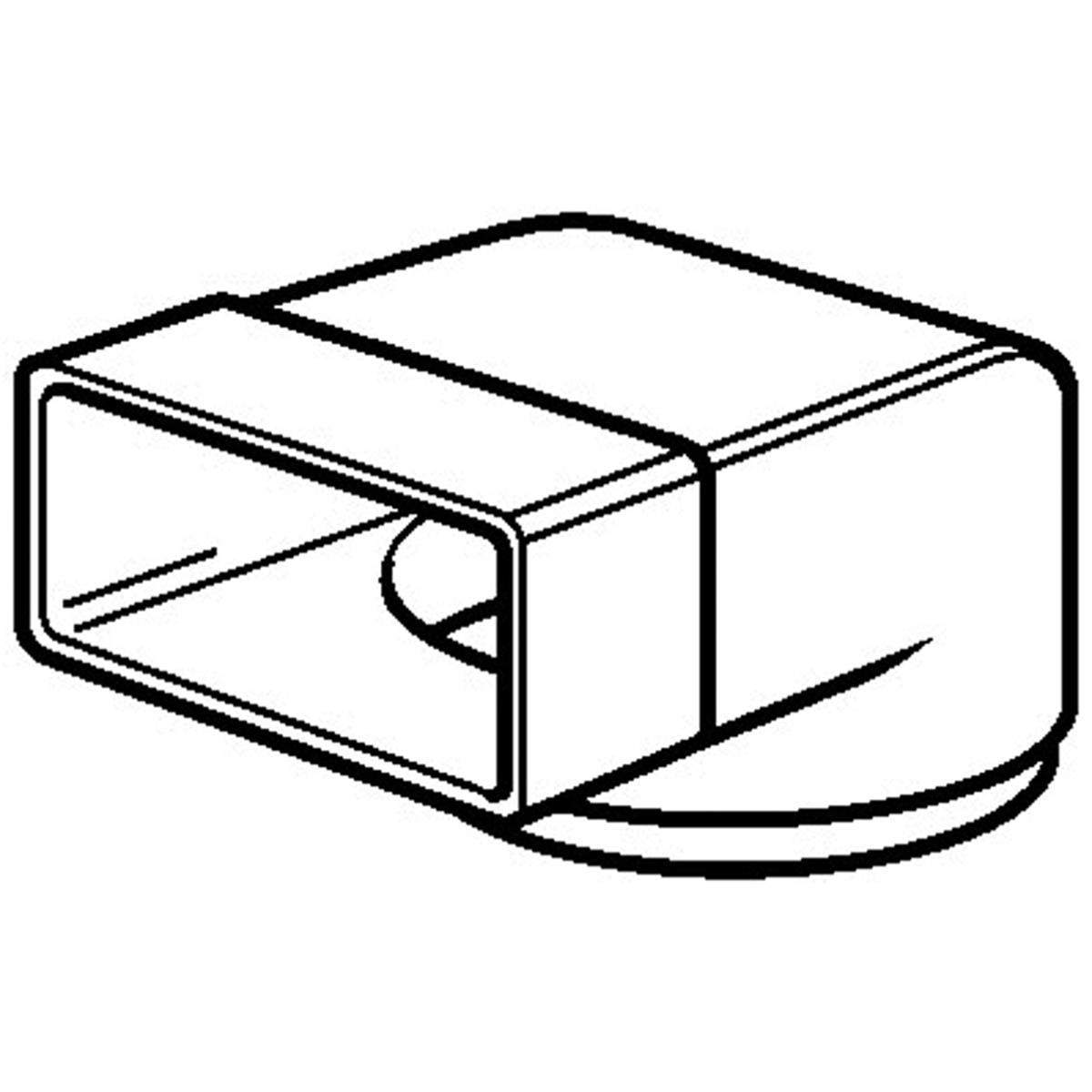 SYS100 ELBOW CONNECTOR+SPIGOT WHI