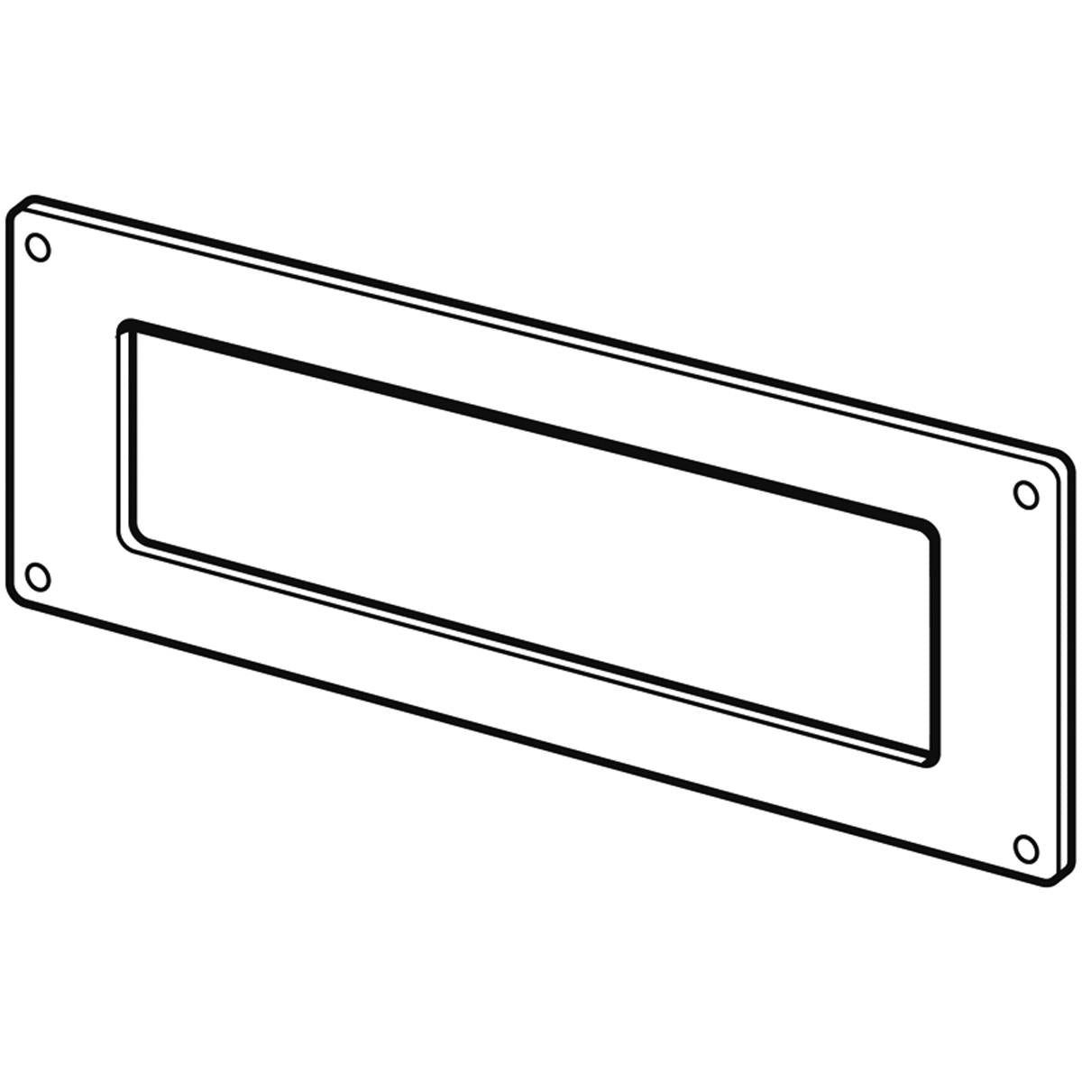 Duct Wall Plate Supertube 204x60mm Terracotta