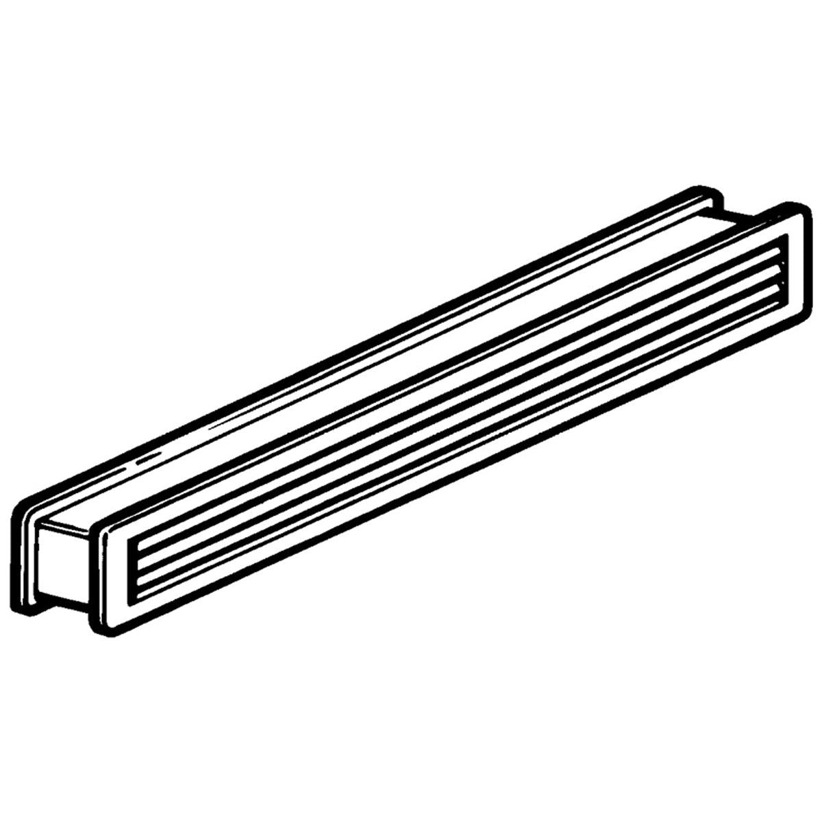 INTERNAL DOOR VENT 92x455x34 PL/WHI