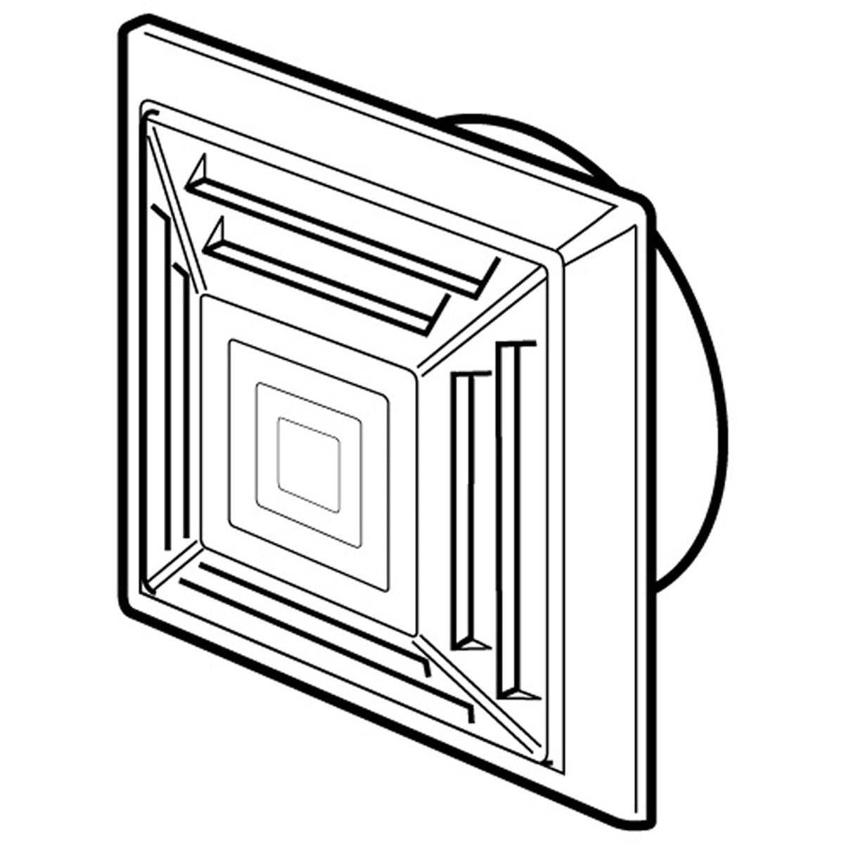 DIFFUSER MULTI-DIR FILTER D100 WHI