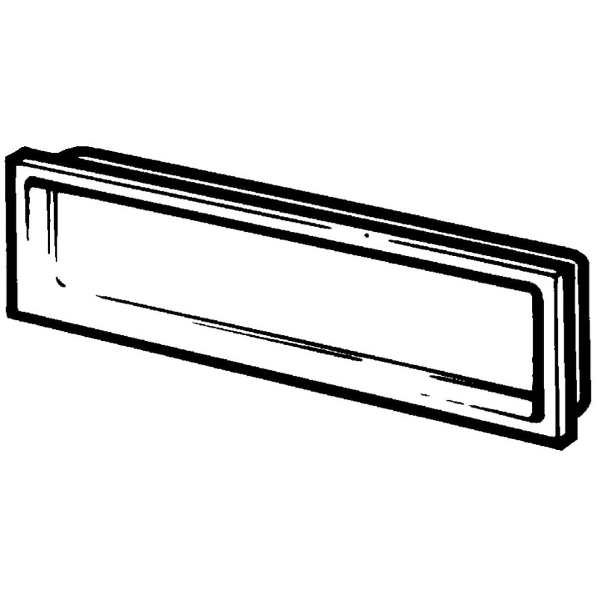 Supertube125 Flat Channel End Cap 14x206x62mm White