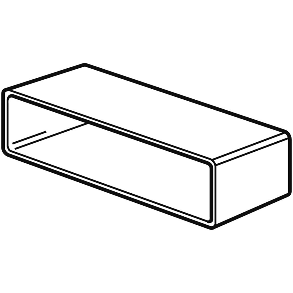 STUBE125 FLAT CHANNEL CONNECTOR WHI