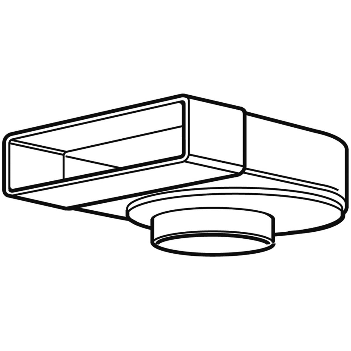 STUBE125 ELBOW ROTATE RND-SQR 125 – V541