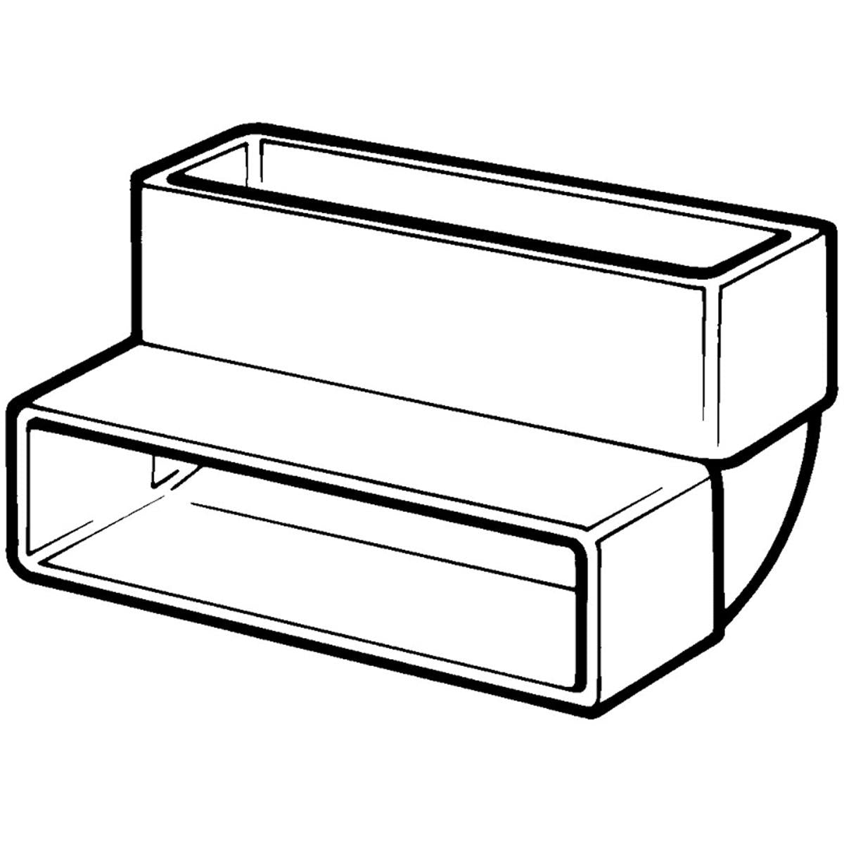 STUBE125 90deg BEND VERTICAL by DOMUS VENTILATION