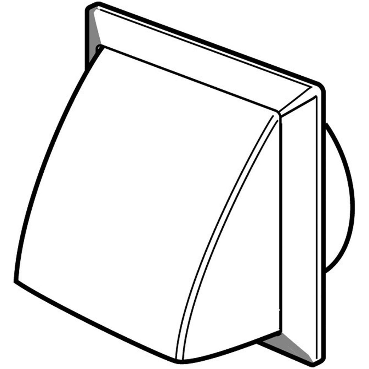 SYS125 VENT COWL+DAMP D125 BROWN – V5902B
