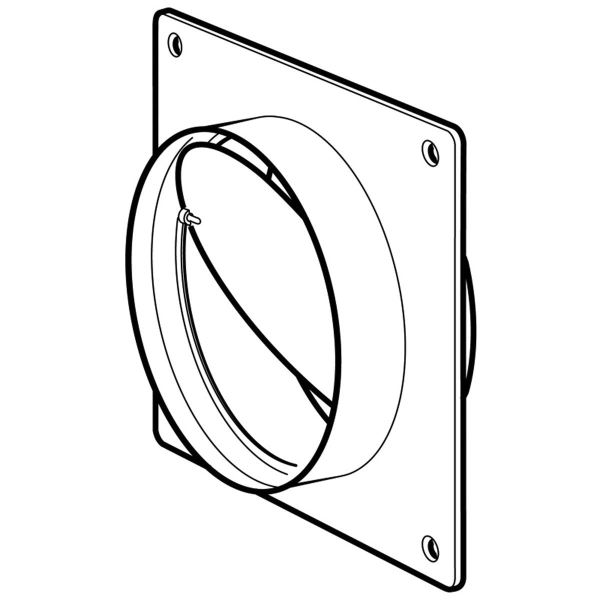 EASIPIPE125 CONNECTOR VALVE+PLATE – V595
