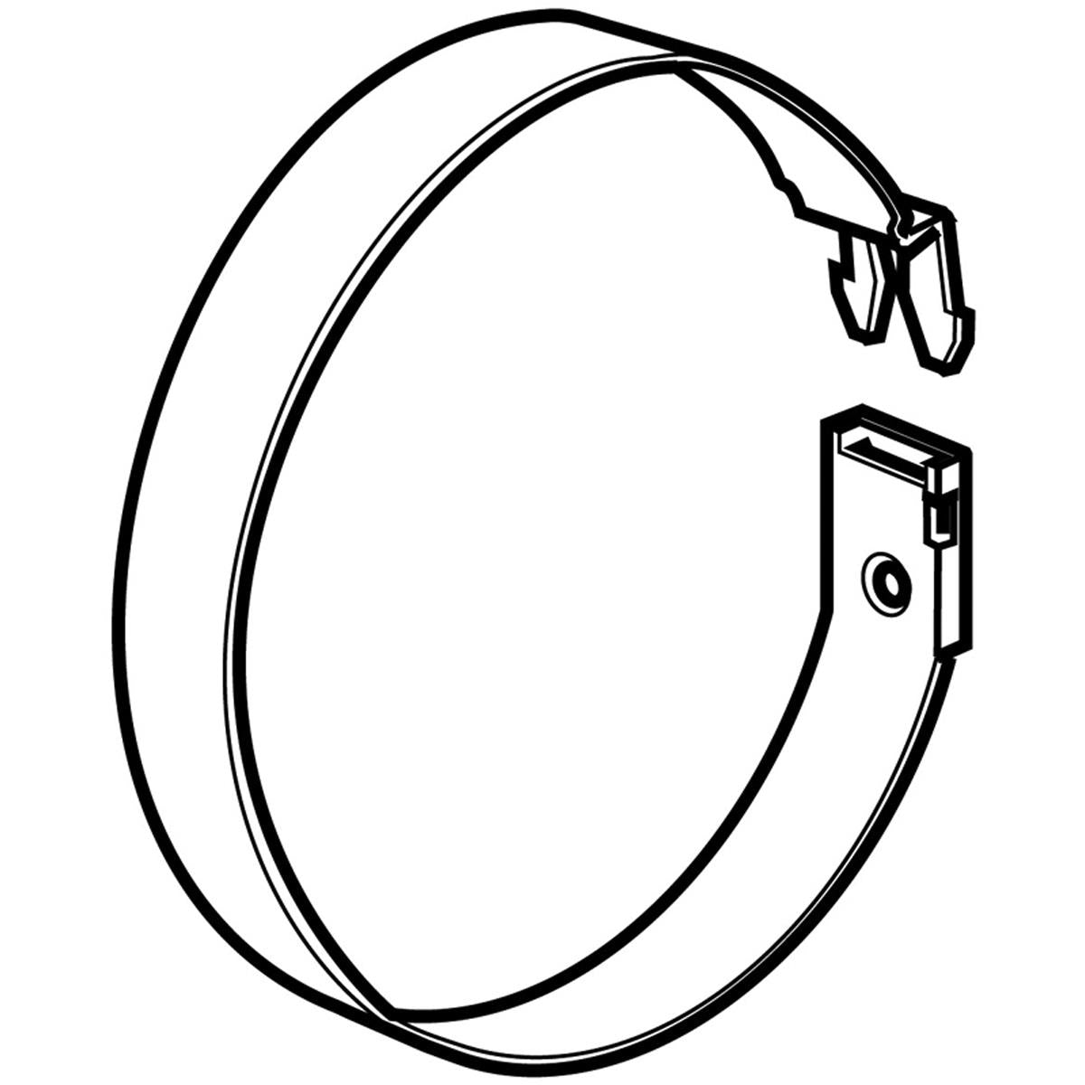 EASIPIPE150 PIPE FASTENER WHITE – V696