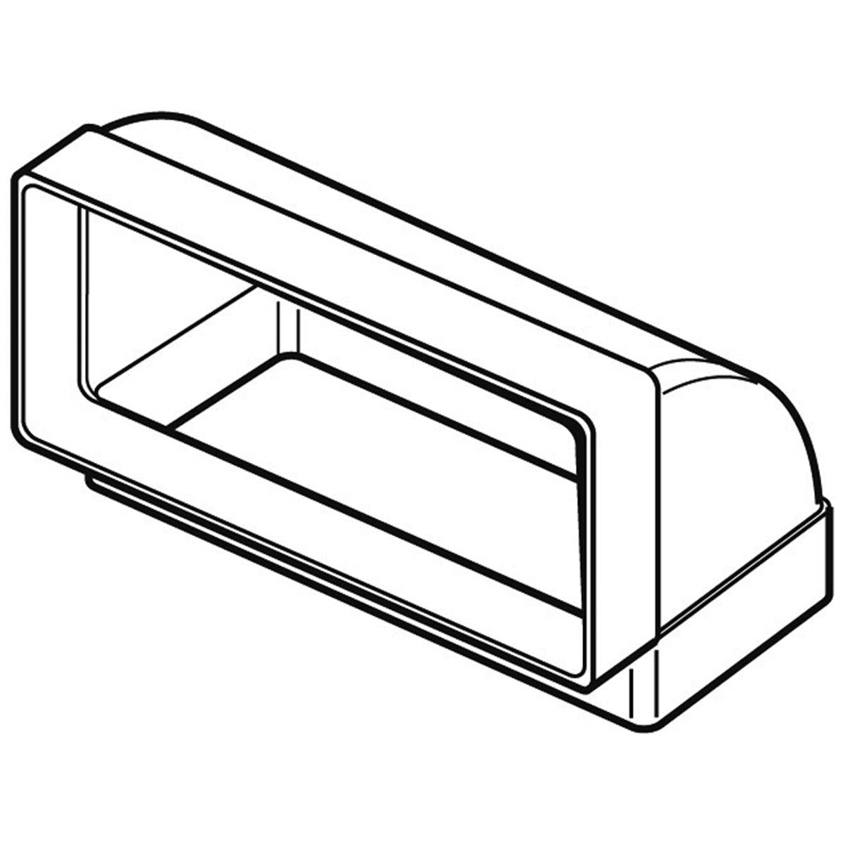 MEGADUCT220 90deg BEND VERTICAL by DOMUS VENTILATION