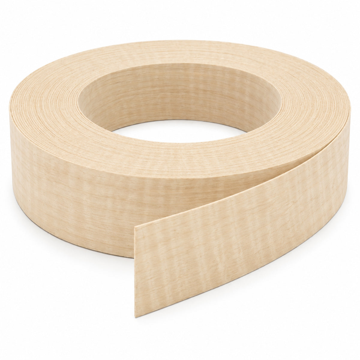 VEN028B – Steamed Beech Flexible Wood Veneer FSHM 50mm x 100m, warm pinkish-brown grain finish