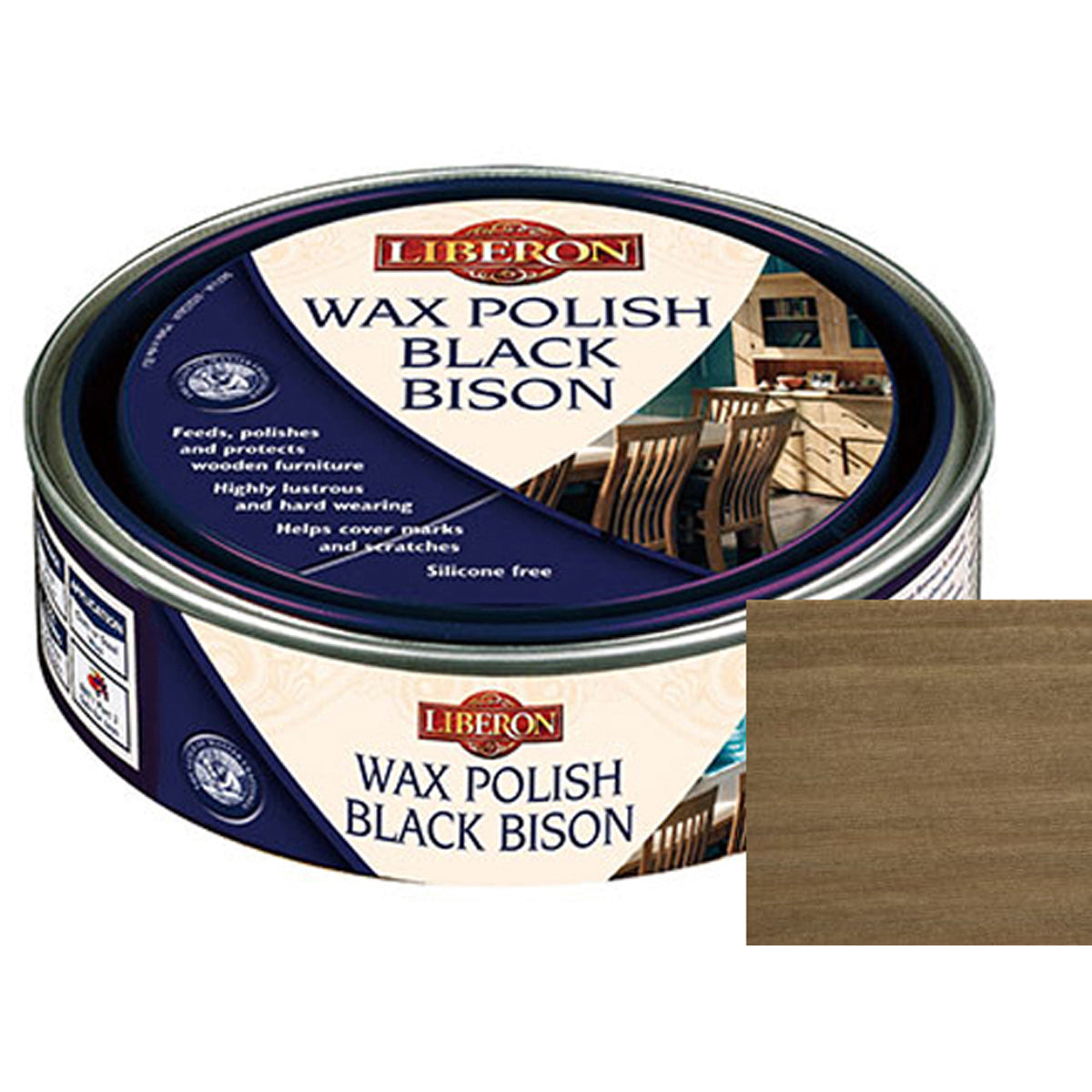 WAX BLACK BISON 500ml MED OAK
