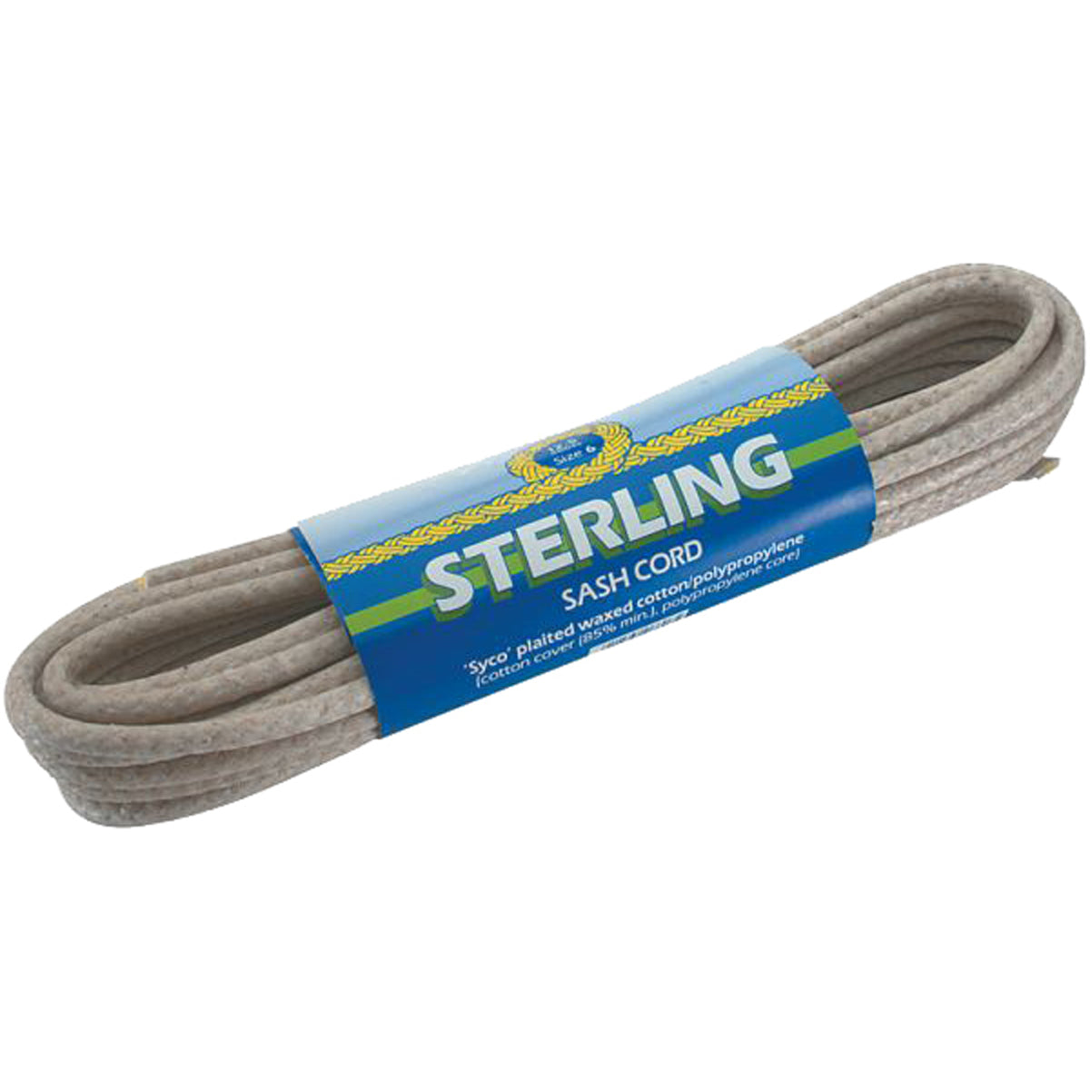 SASH CORD RED DOT 6.5x12.5m