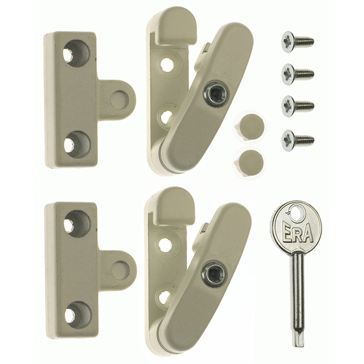 ERA SWINGLOCK METAL STD KEY WHI