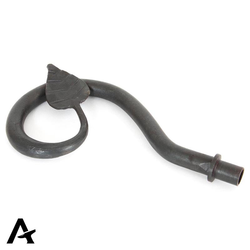 CURTAIN FINIAL LEAF PR 175x110 BWX