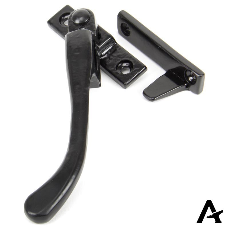 PEARDROP NIGHT VENT FASTENER LH 143x16x35 BLK