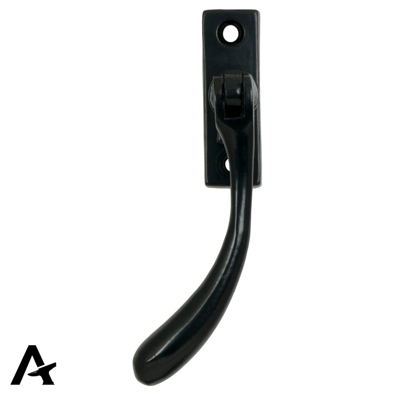 SLIM PEARDROP ESPAGNOLETTE LH 124x18x35 BLK