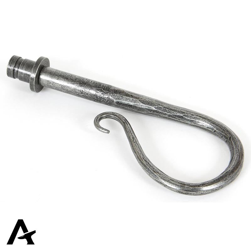 CURTAIN FINIAL CROOK PR 154x70x25 PEW