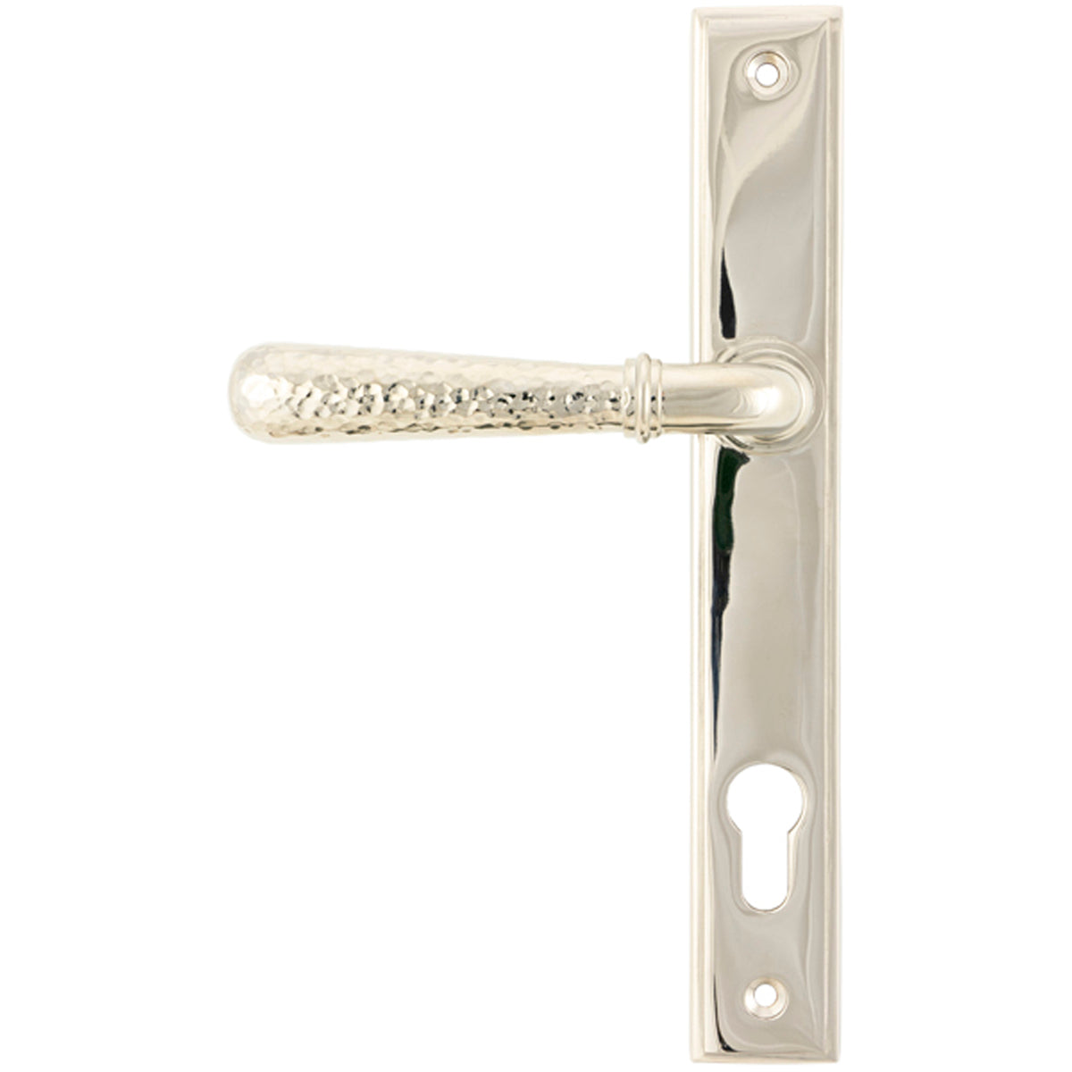 HAMMERED NEWBURY SLIM ESPAGNOLETTE LOCK 124x244x70 PNP