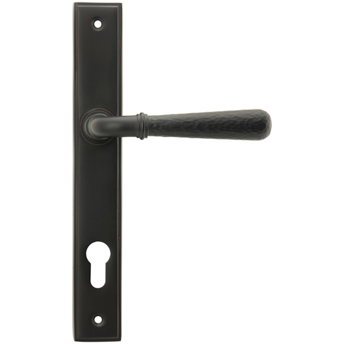 HAMMERED NEWBURY SLIM ESPAGNOLETTE LOCK 124x244x70 AGBZ