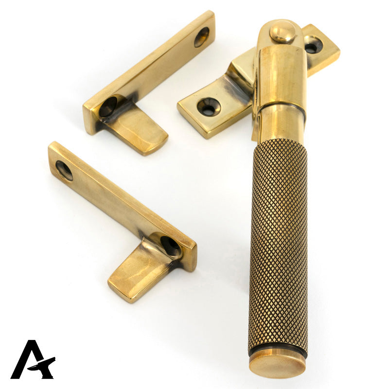 BROMPTON LOCKING NIGHT-VENT FASTENER 149x17x37 AGBR by MARCHES (ANVIL) ARCHITECTURAL HARDWARE