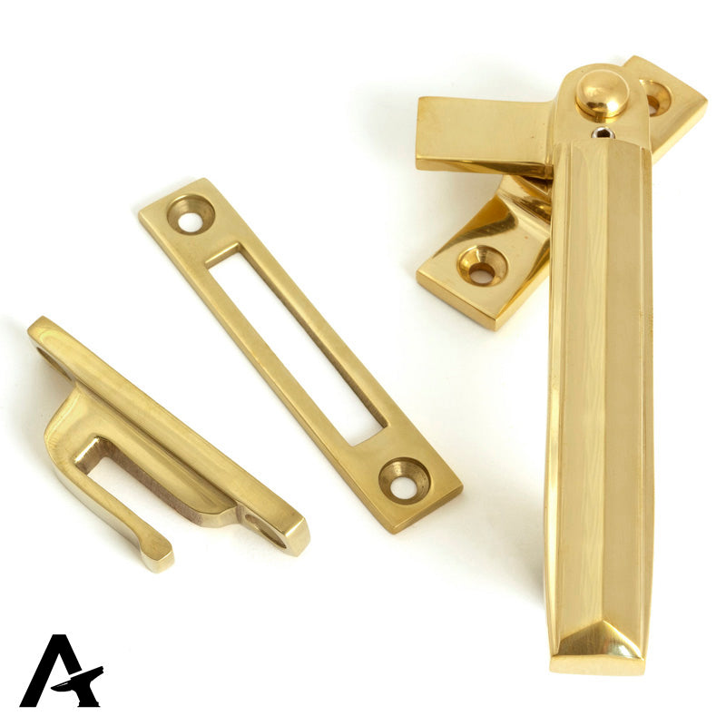 ART DECO LOCKING FASTENER RH 130x17x33 PBR - 51919 by MARCHES (ANVIL) ARCHITECTURAL HARDWARE