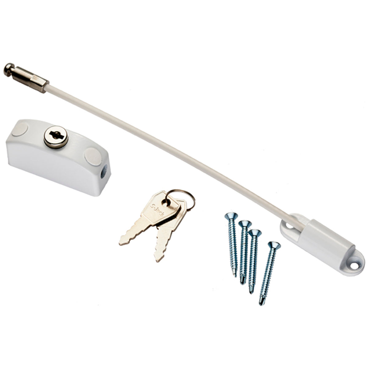 WINDOW RESTRICTOR 210x40x26 WHI AWR1200WHT by CARLISLE BRASS